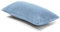CelinaTex Xanio Dekokissen mit Innenkissen 40 x 80 cm hell blau Coral-Fleece Sofakissen Mikrofaser Kuschelkissen