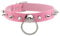 MILAKOO Punk Goth Metall Pink Leder Kragen Halskette Halsreifen