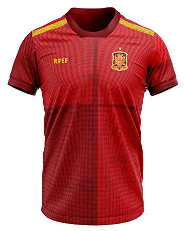RFEF Regular Fit, Camiseta De Juego Unisex Adulto, Rojo, XL