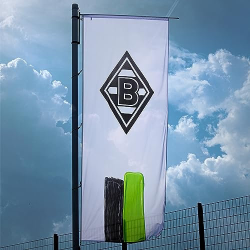 Borussia Mönchengladbach Stadionfahne Streifen | Offizieller Fanartikel | 400 x 150 cm