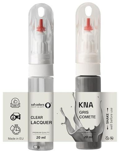 SD COLORS GRIS COMETE KNA TOUCH UP 20 ML PAINT COVENIENTE SPAZZOLA PER RIVISIONE GRAFFIO (VERNICI+LACQUA)