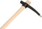 KOTARBAU® Keilhaue 1,5 kg mit Holzstiel Spitzhacke Pickel Hacke Pionierhacke Flachhacke zum Auflockern von harten Böden