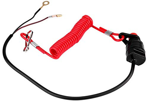 Stacca Massa Moto Interruttore Spegnimento Motore Fuoribordo Blocco Stacca Massa Moto adatto perUniversal Engine Stop Tether Switch Lanyard Replacement For Atv Racing