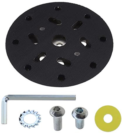 ECSiNG Klett Schleifscheiben Stützteller 6 Zoll 17 Loch Klettschleifer Ersatzpad Kompatibel mit Makita BO6030 & BO6040 Festool RO1 ES150 ET2