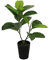 Seidenblumen Roß Gummibaum 55cm LA Kunstbaum Dekobaum Kunstpflanzen künstlicher Baum Ficus Elastica
