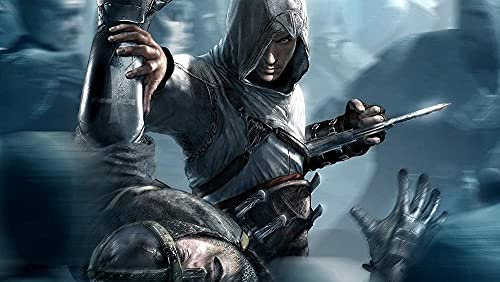 TOSSPER Puzzles für Erwachsene 1000 Teile Assassins Creed Puzzles für Kinder Lernspielzeug Intellektuelles Spiel Geschenk Teens DIY Home Entertainment Spielzeug 38x26cm
