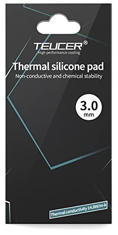 PEPOYO AI Wärmeleitpads 14,8 W/mK, 85x45x3mm, Wärme- und Hochtemperaturbeständigkeit Nicht leitend, Silikon Thermal Pad für Kühlkörper/GPU/CPU/LED-Kühler(3mm)