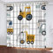 AOYNP Vorhang Blickdicht mit Ösen 3D Traktor Verdunkelungsvorhang Wohnzimmer 2er Set, BöhmenPolyester Schallschutz Gardinen für Kinderzimmer Dekoration 140x160 cm