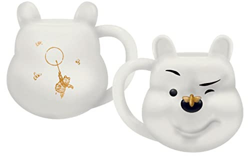 Taza Disney Winnie The Pooh - Taza desayuno 3D - Taza cerámica 400 ml - Taza te - Taza café - Licencia oficial