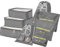 BillyBath Set di organizer per valigie, 8 in 1, organizer da viaggio, per vestiti, scarpe, cosmetici, colore grigio