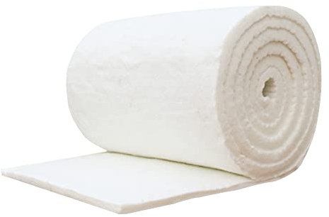 Whitening Manta Fibra cerámica Manta ignífuga refractaria algodón Alta Temperatura para Ladrillos refractarios, hornos, herrería.