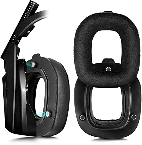 XBERSTAR Astro A40 TR Ersatz-Ohrpolster für Astro A40TR-Kopfhörer (Leder + Flanell-Ohrpolster)