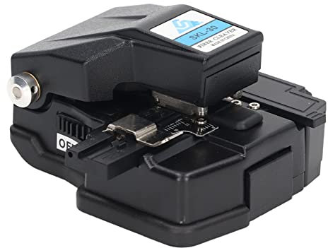 Cliveuse à fibre optique de haute précision, cliveuse fibre optique ou 250µm à 900µm et 125μm Le noir Couperet à fibre optique Outil de coupe de câble de précision