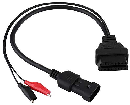 BOROCO 3 Pin a 16 Pin 40cm Adattatore Connettore OBD2 Adattatore Cavo di Diagnostica Connettore per Alfa Lancia Nero