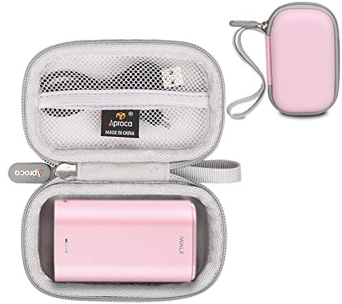 Aproca Pink Hard Travel Storage Case, for iWALK Apple Watch Charger 9000mAh Ultra-Compact Power Bank