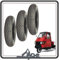 Set mit 3 Reifen Abdeckung kompatibel mit Piaggio Ape HP DIESIS 501 alle Modelle.