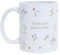 UO Taza de regalo con mensaje Estás aquí para ser feliz, regalo para amigas, regalo original para Amigo Invisible, regalo divertido para Navidad, 350 ml, Cerámica