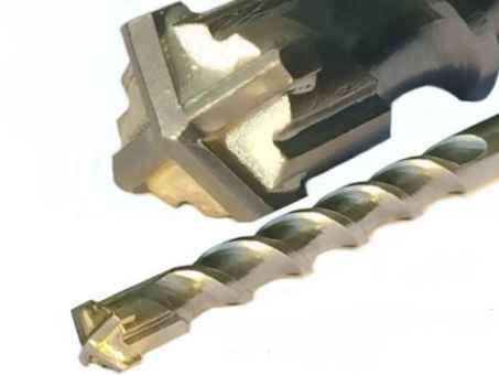 SDS Plus Bohrer, Steinbohrer, Hammerbohrer, Betonbohrer, vierschneidig mit Doppelwendel, z.B. Für Beton, Naturstein usw. Größe: 6 x 260mm Torxschrauben bis 180 mm Längen
