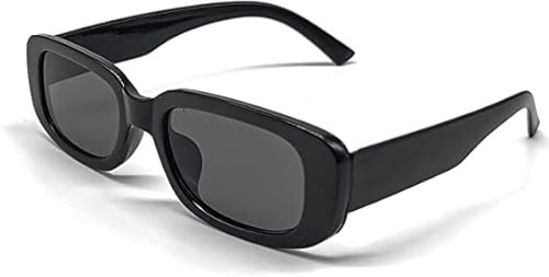 Rectangle Sunglasses Retro Square Sunglasses Trendy UV400 Protection Y2k Shades Sun Glasses Retro Glasses for Women Men