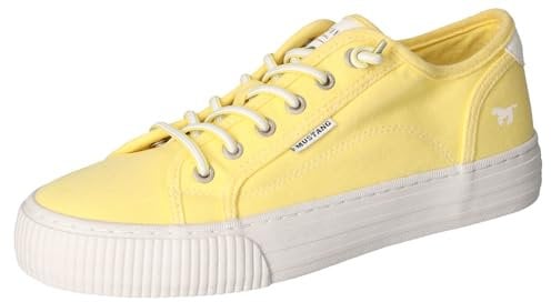 MUSTANG Femme 1420-304 Basket, Jaune, 40 EU