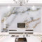 GIVLWF Papier Peint Panoramique de Marbre Blanc De Luxe Moderne Et Léger, Marbre Doré Déco de La Maison - Pour Salon Chambre D'enfant Décoration Murale 150 x 70 cm