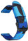 Uhrenarmband 18/20/22/24 mm Camo Nylonband Schnellverschluss Camouflage Herren Canvas Ersetzen Armband Uhrenarmband Gürtel Zubehör, Blaue Tarnung 2, 22mm
