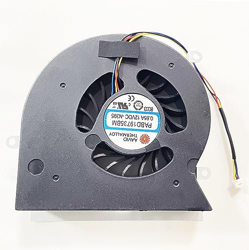 Fleshy Leaf Ventilateur CPU 4 Pin de remplacement pour MSI GT62VR GT62VR-6RD GT62VR-6RE GT62VR-7RD GT62VR-7RE MS-16L1 MS-16L2 PABD19735BM-N395