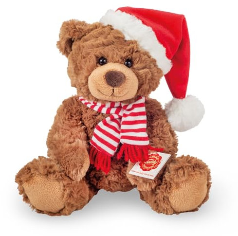 Teddy Hermann 94619 Weihnachtsteddy 30 cm, Kuscheltier, Plüschtier