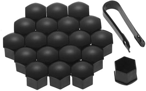 PSL Wheel Lug Nut Covers Bolt Caps Tesla Wheel Cap Kit Tesla Model 3 Y S X with Dismantle Tool (20 x Wheel Nut Caps, 1 x Lug Nut Cover Puller) Tesla Hubcaps Accessories