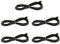 rockible in Corda per Saltare Speedrope Cavo di Ricambio Corda di Ricambio 3 Metri, Confezione da 5, Nero