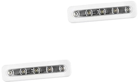 Gadpiparty 2St Sensorlampe Schrankleuchte Schubladenlampe светодиодная лента leiste für led strip berührungsempfindliche Lampe Wandleuchten Schranklicht Garderobenleuchte Weinschrank Weiß