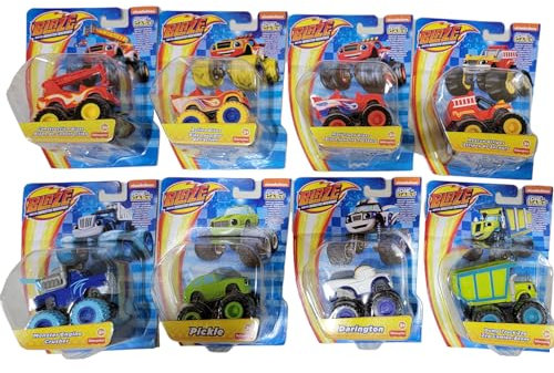 Fisher-Price Nickelodeon Blaze & The Monster Machines Diecast Komplettset mit 8 Fahrzeugen von CGF20-963F