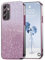 PanXCase Glitter Cover per Samsung Galaxy A35 5G - Custodia Trasparente Bling Disegni Elegante Brillantini Ultra Sottile Antiurto Ragazza Donna Cover (Rosa)