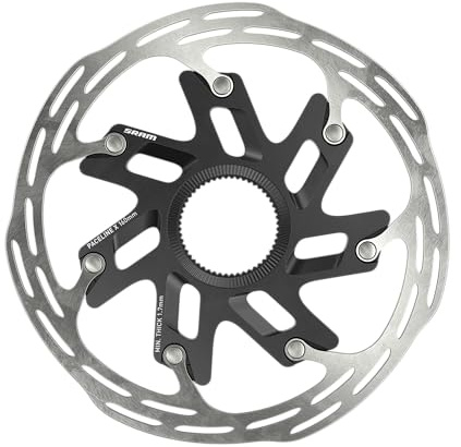 SRAM Paceline X Scheibenbrems-Rotor – 140 mm, Zentralverriegelung, Silber/Schwarz, Keine Ergebnisse