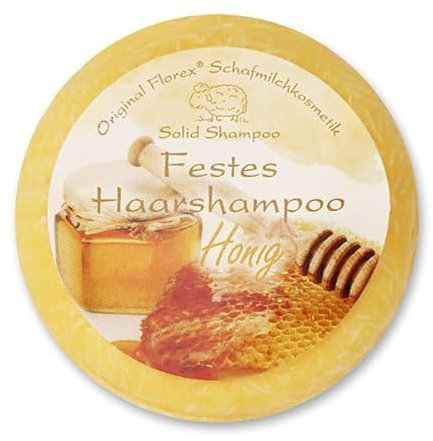 Florex Schafmilch Festes Haarshampoo Honig Naturprodukte 58g Florex Haarwaschseife festes Shampoo tägliche Haarwäsche
