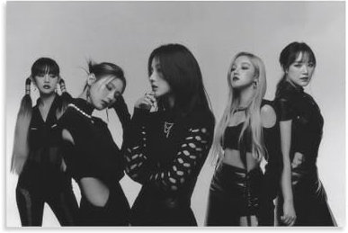 YOUMAN (G) I-DLE Group Koreanisches K-Pop-Gemälde auf Leinwand, Wandkunst, Poster, Rollbild, Druck, Wanddekoration, Heimposter, 30 x 45 cm