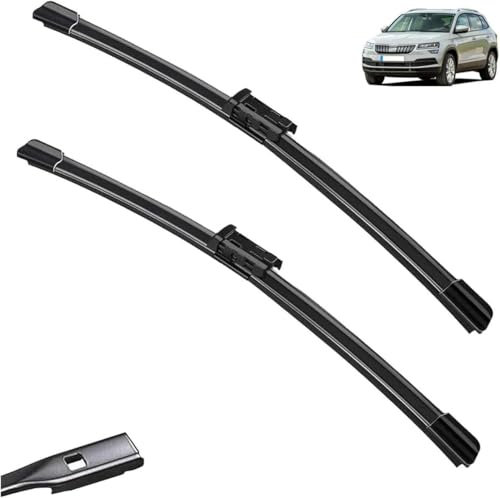 ZhangJW Front Scheibenwischer für Skoda Karoq 2017-2023,Premium Qualität Wischerblätter Set
