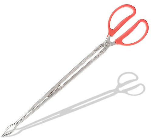 CIYODO Holzscheitzange Aus Edelstahl Mit Langem Griff Für Kaminholz Brennholzklammer Feuerzange Für Grillen Camping Und Heimgebrauch