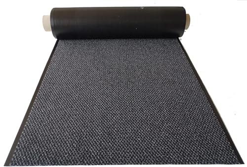 MERTEX Schmutzfangläufer Meterware 60 cm Dark-schwarz meliert - ohne Rand an den Schnittkanten (60 x 300 cm, Dark)