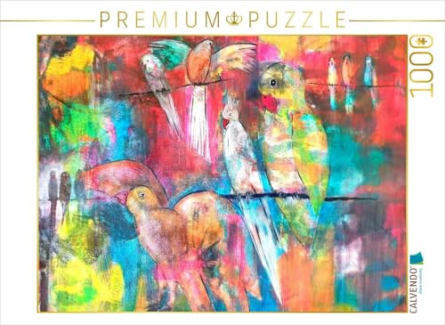 Puzzle · Abstrakte Vögel | Ein Motiv aus dem Kalender Loslassen als Kunst · Ein poetischer… · 1000 Teile · Lege-Größe 64 × 48 cm · CALVENDO Puzzle