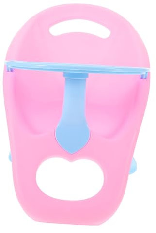 QUMIIRITY Kleiner Puppenhochstuhl Mit Süßem Design Spielerisches Puppenzubehör Für Puppenhaushalt Leicht Sicher Und Einfach Montierbar Geschenk Für Junge Mädchen Dekorativer Puppenstuhl