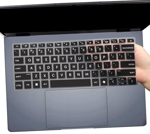 Keyboard Cover for HP EliteBook Ultra G1i 14, HP OmniBook Ultra Flip 2-in-1 Laptop Next Gen AI PC 14 14t-fh000, 14-fh0047nr, 2024 HP Spectre x360 2-in-1 Laptop 16 inch 16-aa 16t-aa Keyboard-Black