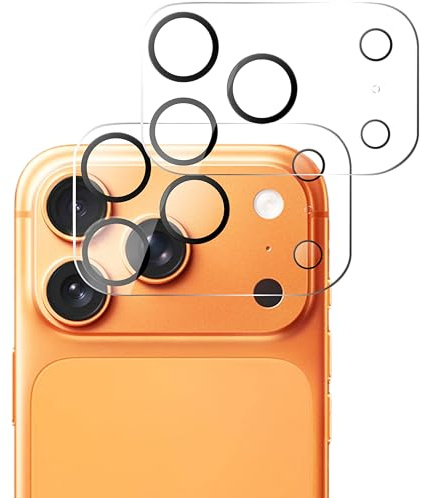 QUITECO Kamera Schutz Glas für iPhone 17 Pro Max [2 Stück] Panzer Schutzfolie Linsenschutz Kameraglas