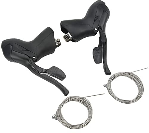 1 paire 3x7 vitesses manette de vitesse levier de frein ensemble vélo de route 7 vitesses manette de vitesse leviers de frein Combo