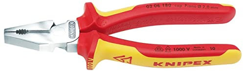 Draper Knipex 49168 180mm Fully Insulated High Leverage Combination Pliers