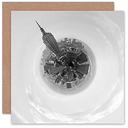 Wee Blue Coo CARD GREETING LITTLE WORLD CITY SKYLINE NEW YORK GREY GIFT