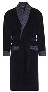 Revise Vasco RE-104 Herren Bademantel auf 80% Baumwolle Gr. XL – Dunkelblau C5