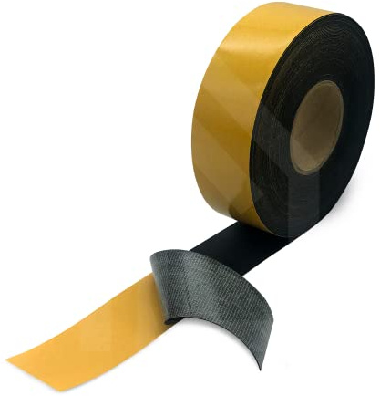 Self-Flex EPDM Fugenband, selbstklebend, Fassadenprofile, Fugenband, EPDM Schwarz, selbstklebend 110mm x 25m, schwarz, Dichtung, Dichtungsband, Dichtband, Fassade (110mm)