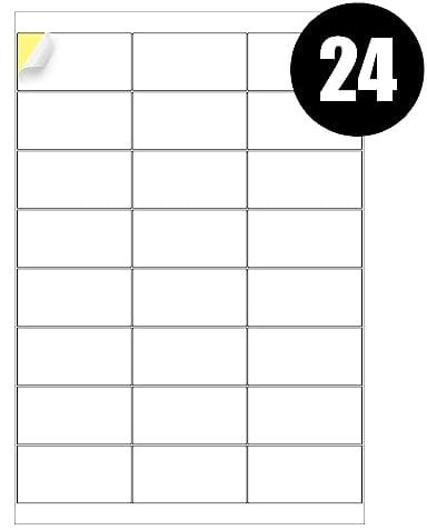 iSOUL - Etichette A4, 24 per foglio, 20 fogli, 480 etichette adesive, etichette per indirizzi, etichette per stampanti, carta adesiva A4 stampabile, etichette laser [Quickdry]