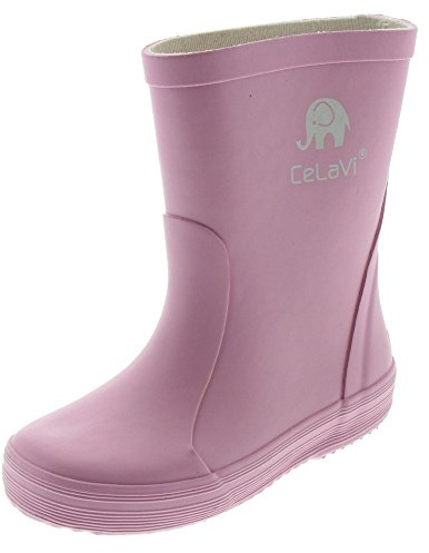 CELAVI Unisex Kinder Basic Wellies Solid Gummistiefel, Quail, 22 EU